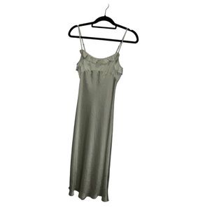 Aritzia Wilfred Silk Green MIDI